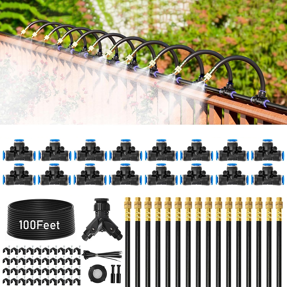 Gardening Tools For Beginners - 117Pcs Garden Irrigation Set, 360° Adjustable