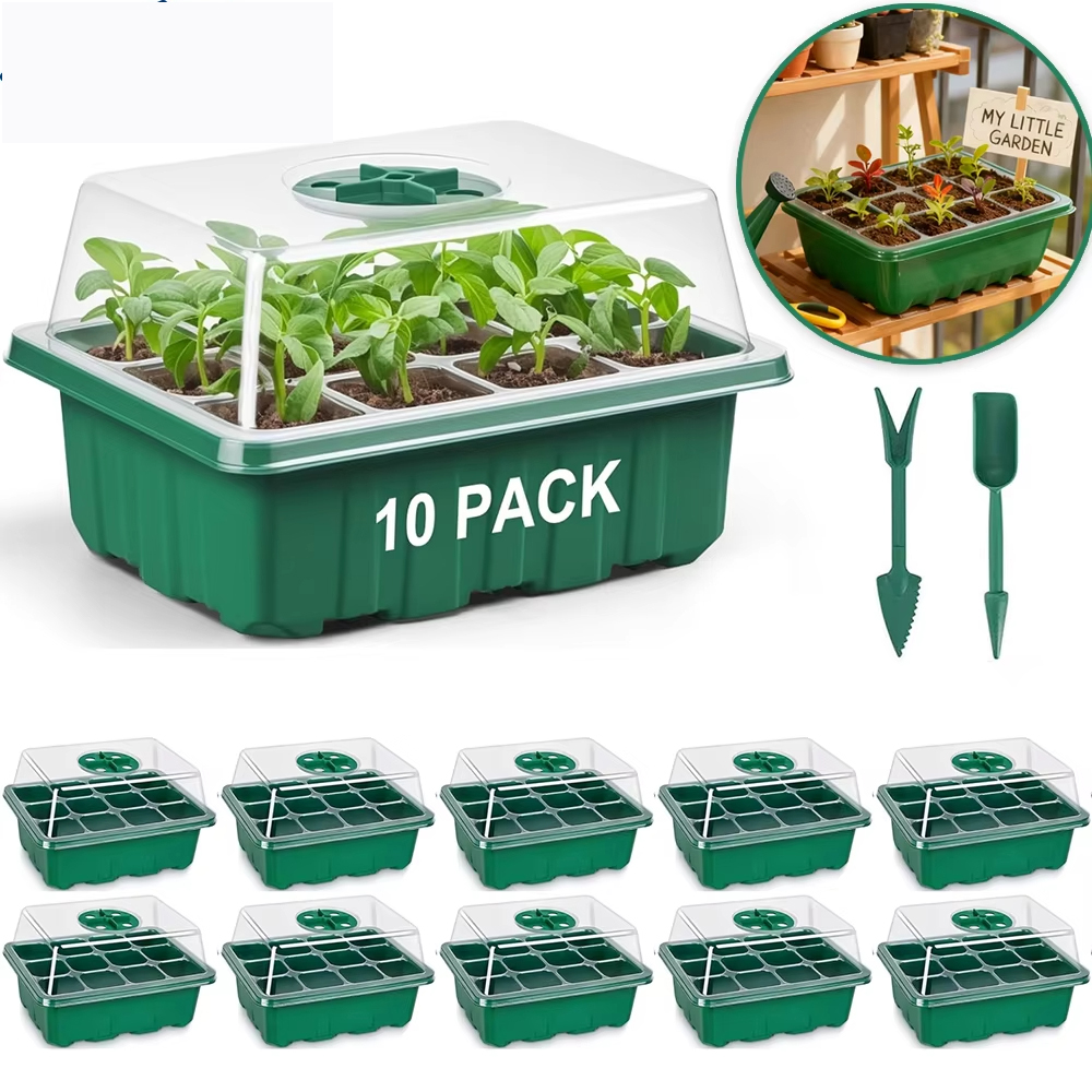 Seed Starter Trays - 3Pcs Seed Starter Tray Mini Greenhouse