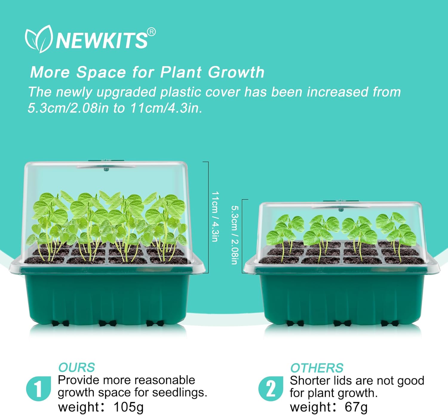 Seed Starter Tray with Grow Li - Seed Starter Trays reseña y precio