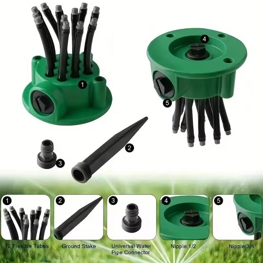 360° Automatic Rotating Garden - Gardening Tools And Equipment reseña y precio