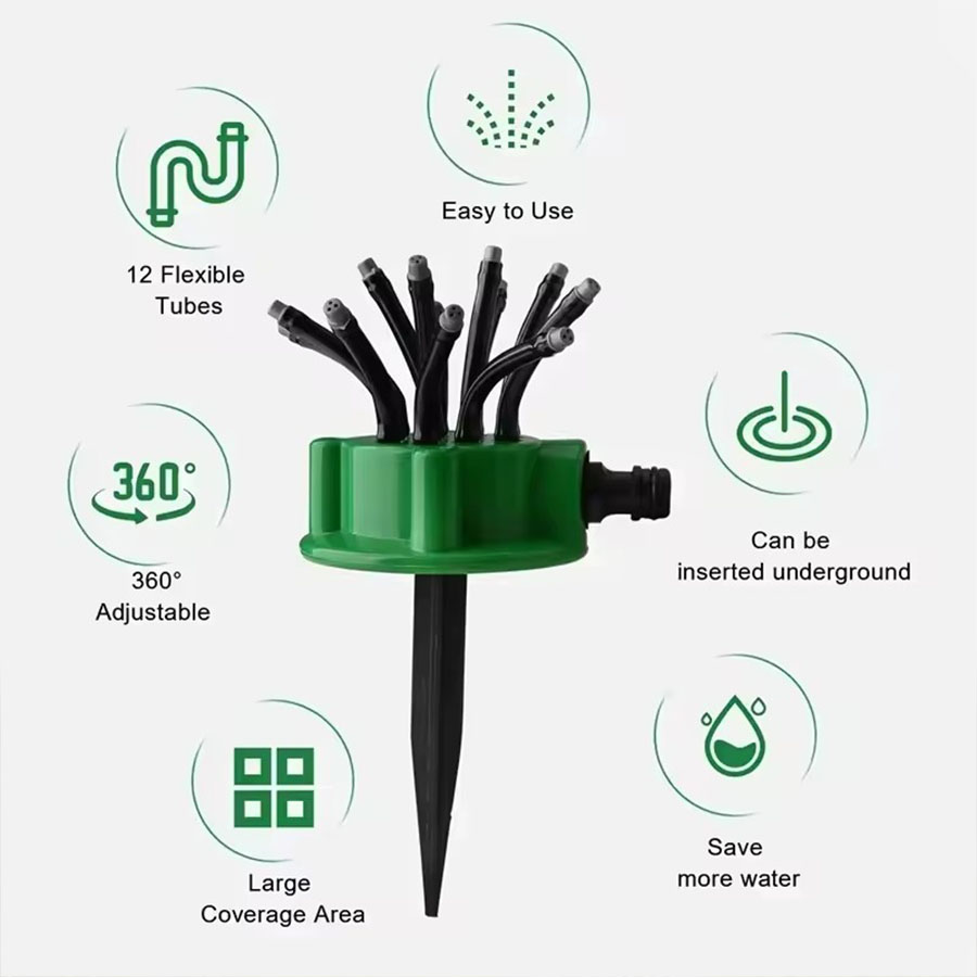360° Automatic Rotating Garden - Gardening Tools And Equipment reseña y precio