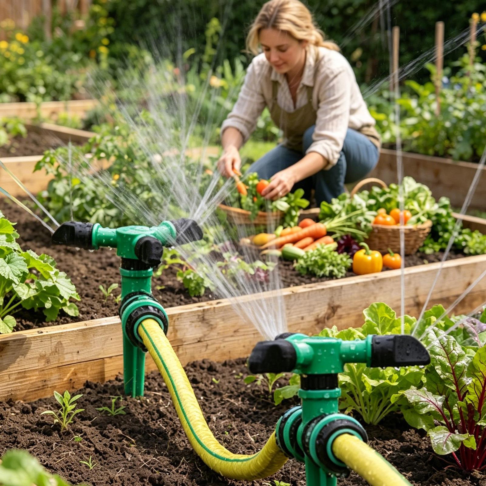 Automatic Rotating Water Sprin - Gardening Tools For Beginners reseña y precio