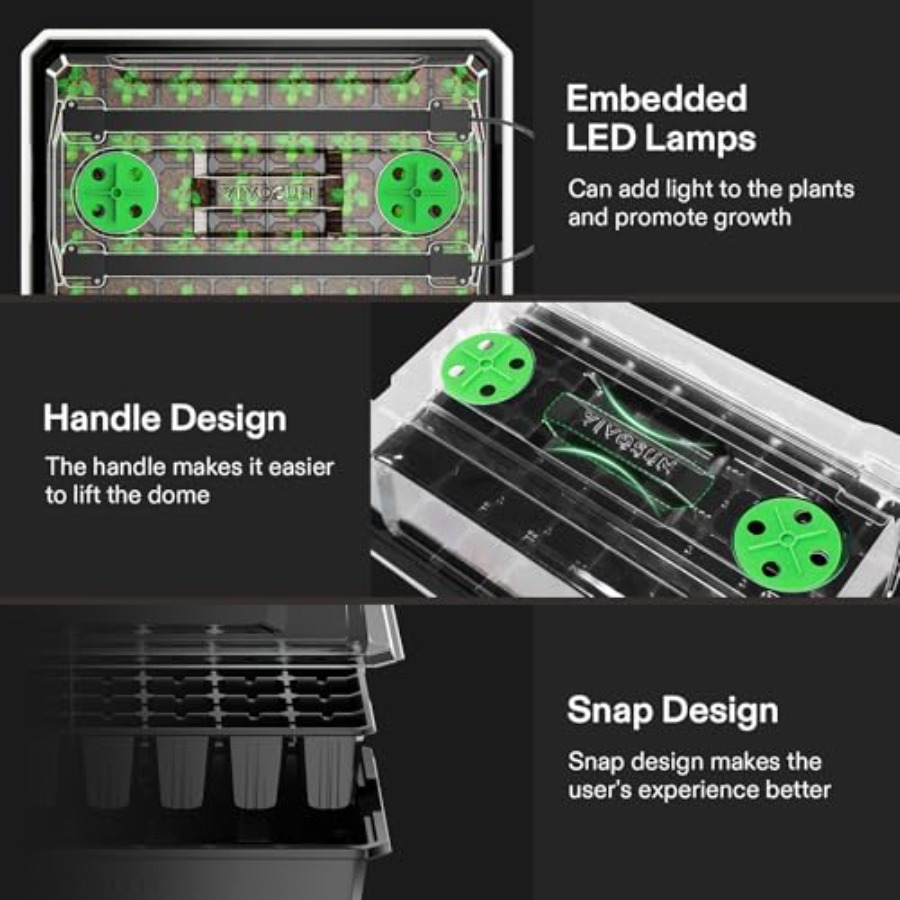 6-Pack Seed Starter Trays for  - Seed Starter Trays reseña y precio
