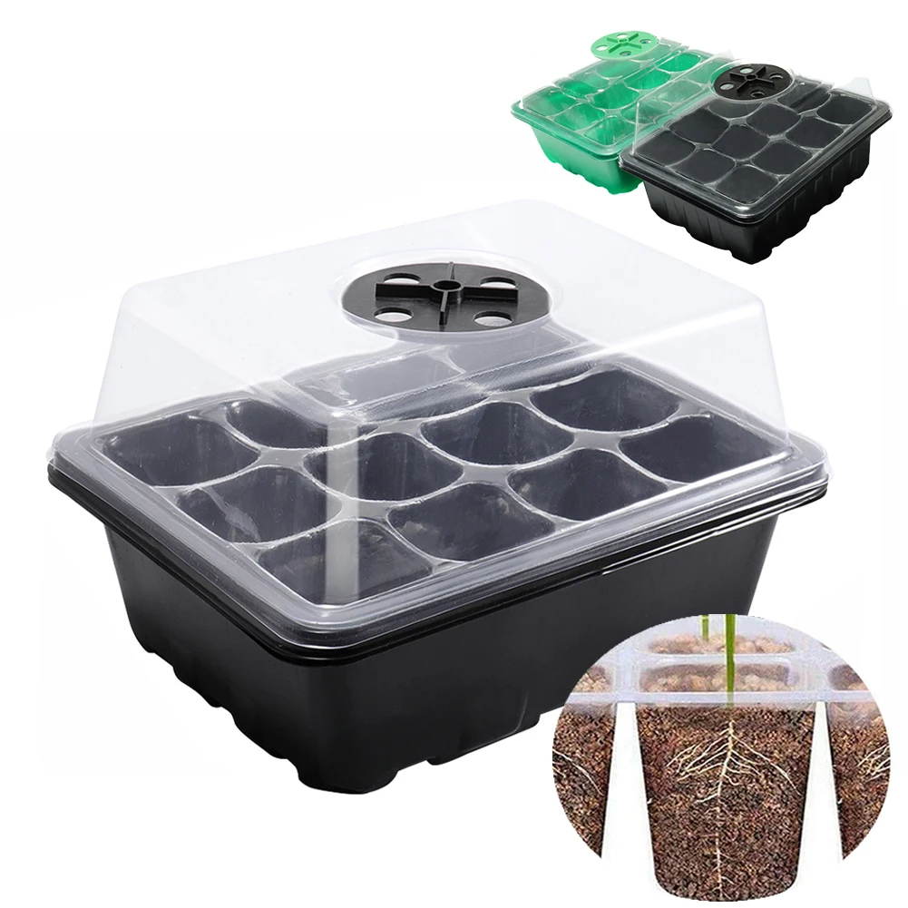 12 Holes Seed Starter Tray wit - Seed Starter Trays reseña y precio