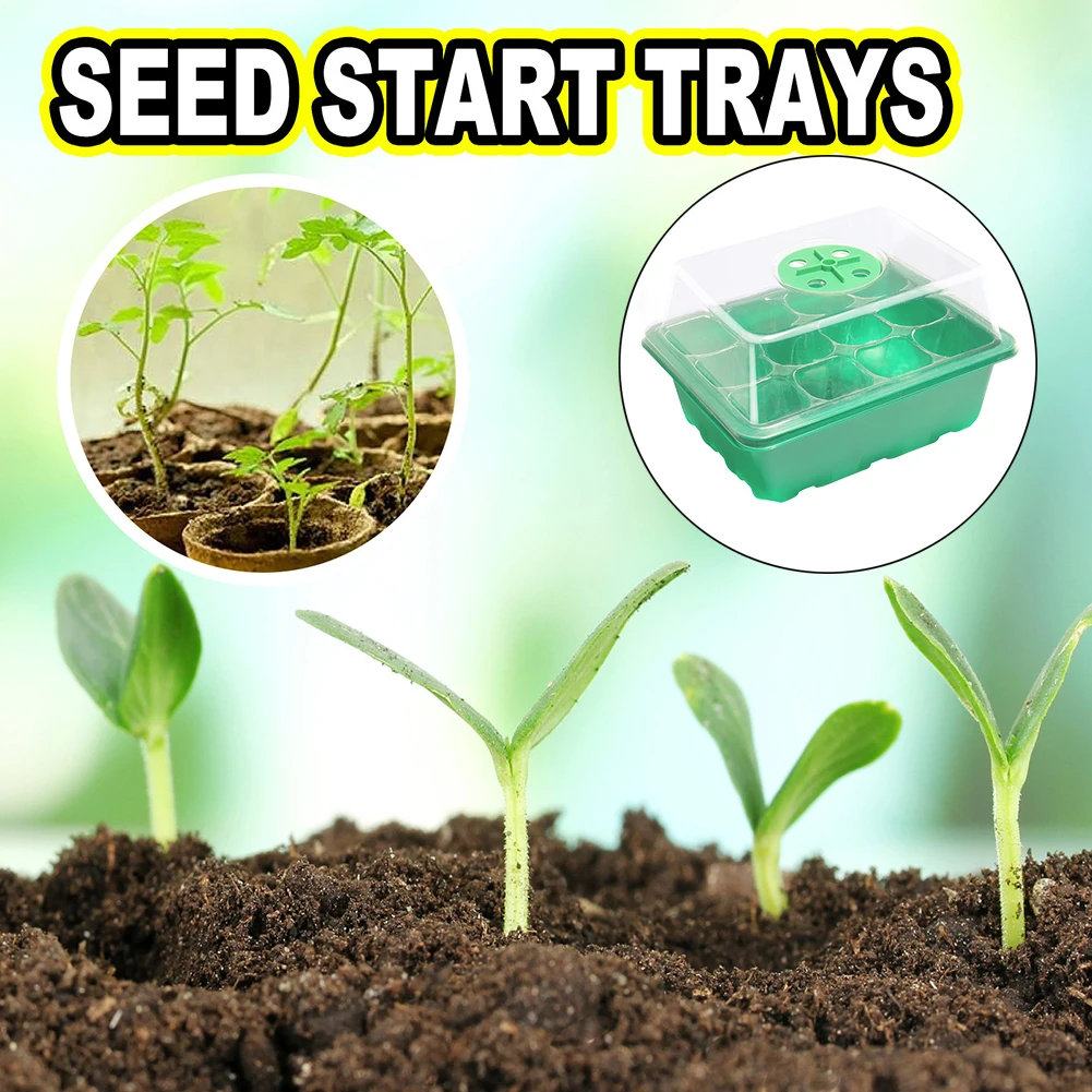 12 Holes Seed Starter Tray wit - Seed Starter Trays reseña y precio
