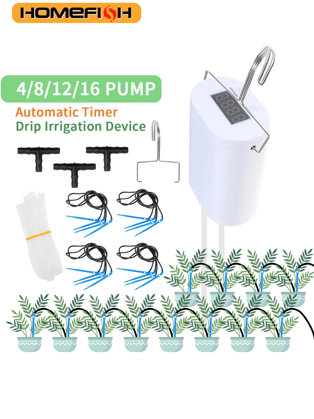 HOMEFISH Automatic Plant Flowe - Gardening Tools Kit For Home Garden reseña y precio