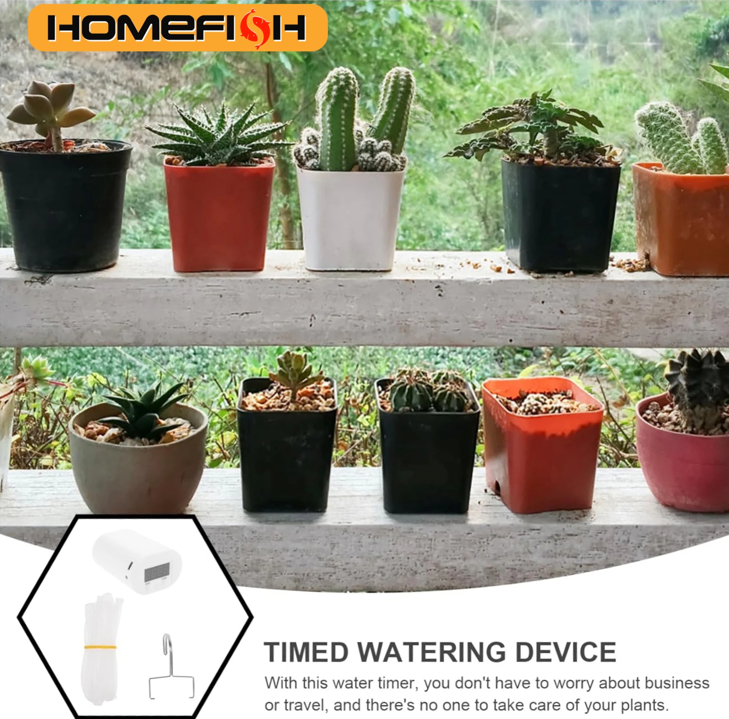 HOMEFISH Automatic Plant Flowe - Gardening Tools Kit For Home Garden reseña y precio