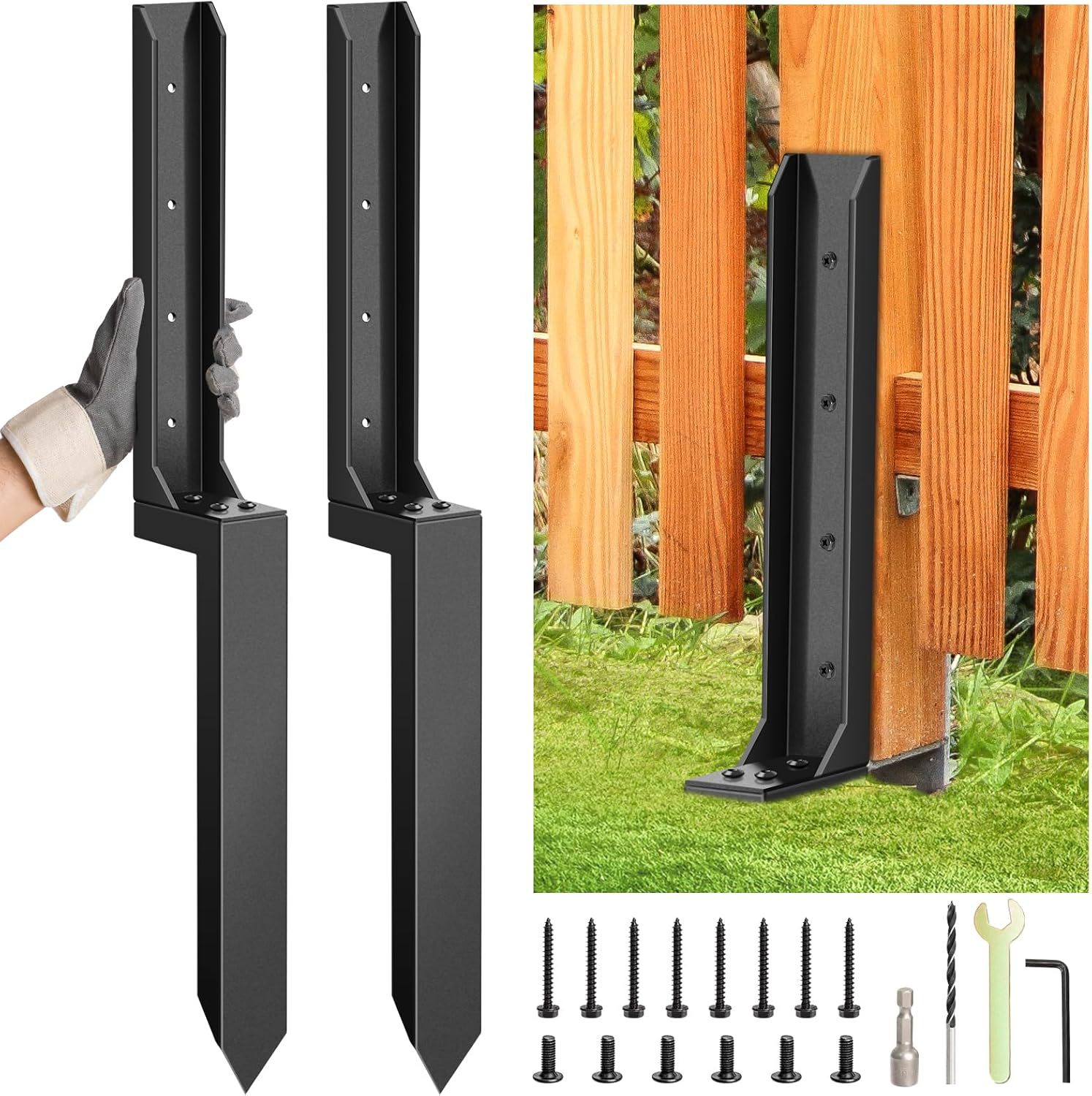 2PCS Fence Repair Anchor Fence - Gardening Tools Kit For Home Garden reseña y precio