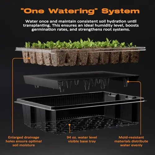 80-Cell Self-Watering Seed Sta - Seed Starter Trays reseña y precio