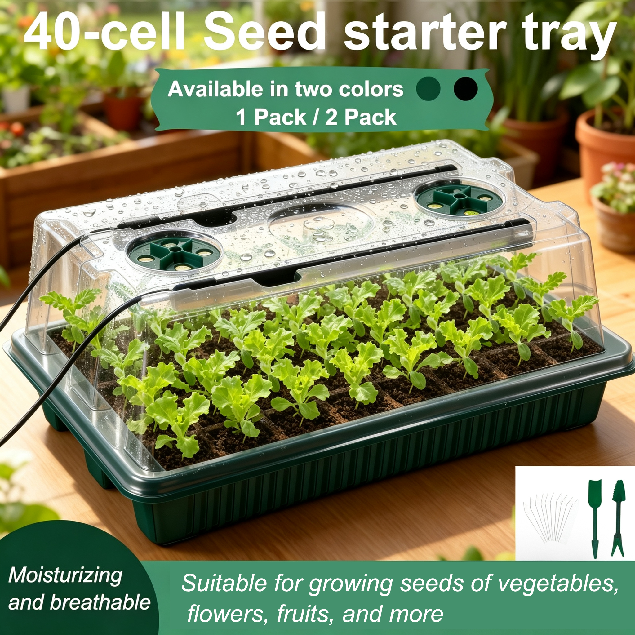 Seed Starter Tray with Grow Li - Seed Starter Trays reseña y precio
