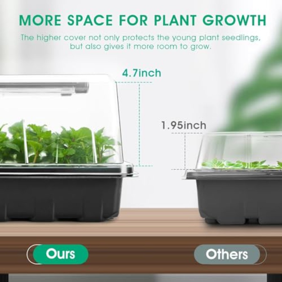 Seed Starter Tray with Grow Li - Seed Starter Trays reseña y precio