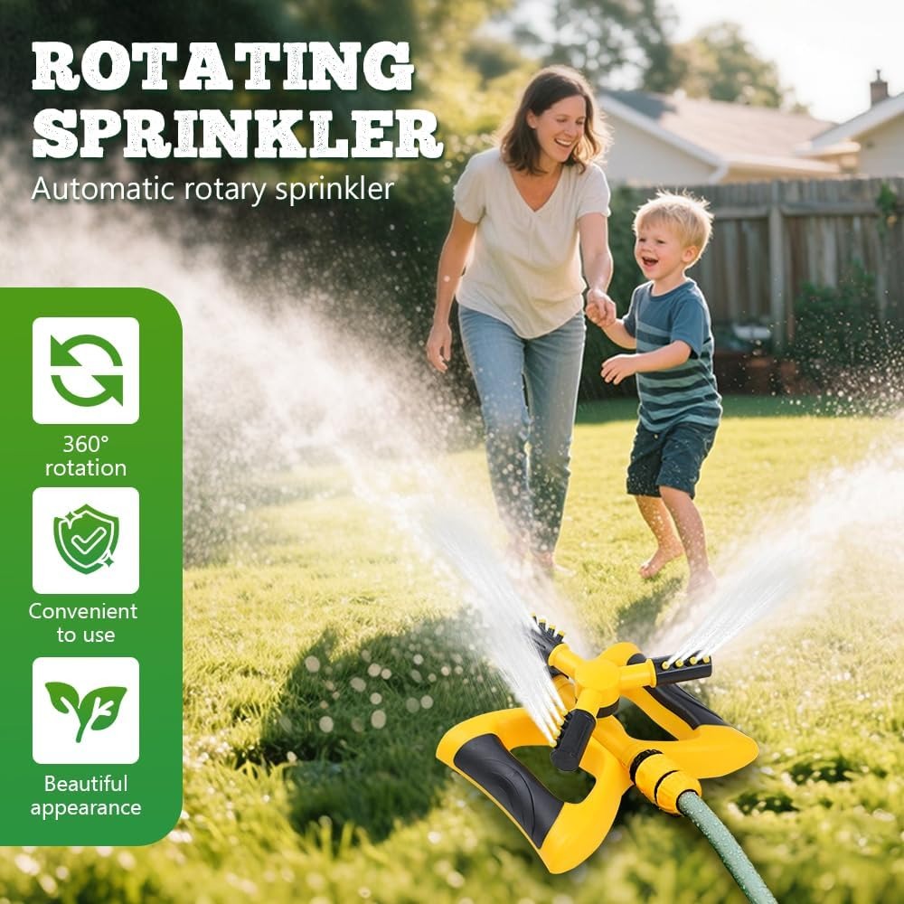360-Degree Automatic Rotating  - Gardening Tools Water reseña y precio