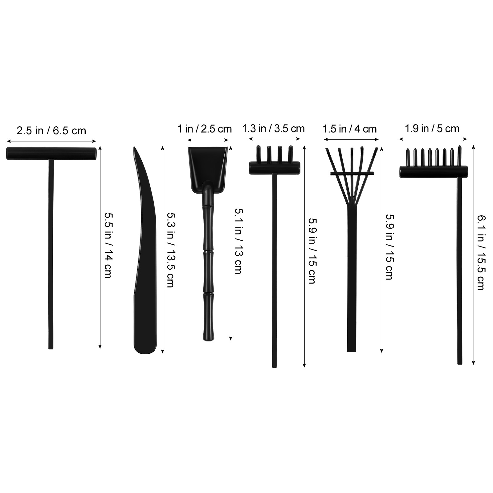 6Pcs Zen Garden Rake Kit Mini  - Gardening Tools Rake reseña y precio