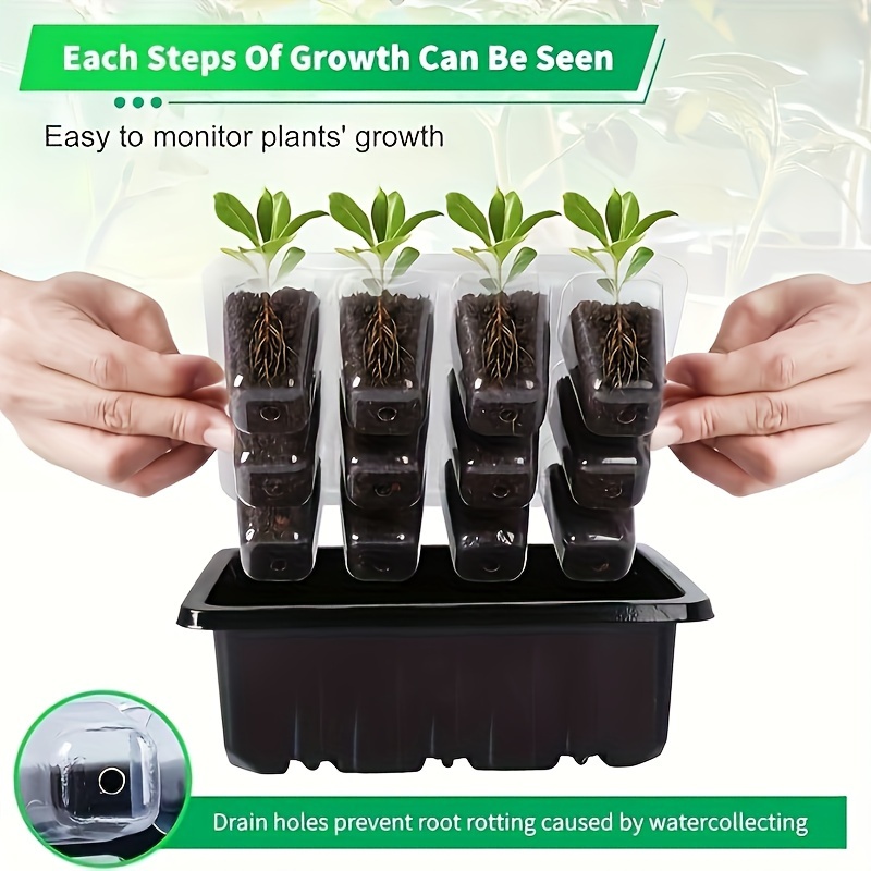 1/2/3-Pack 12/24/36-Cell Seed  - Seed Starter Trays reseña y precio