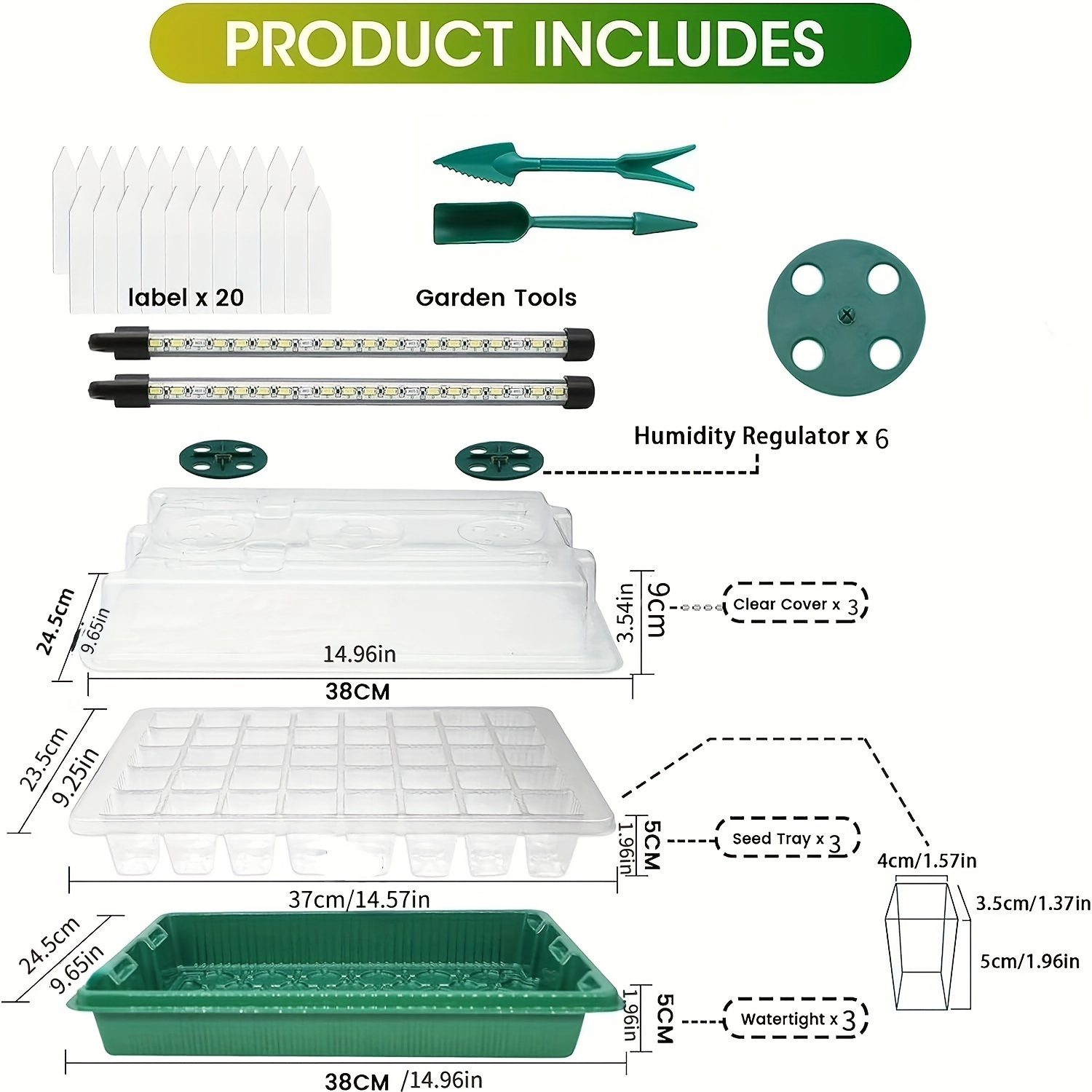 Seed Starter Trays With High D - Seed Starter Trays reseña y precio
