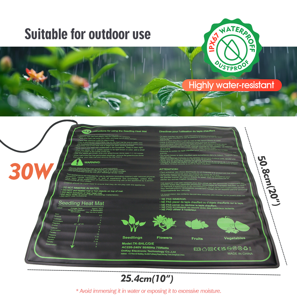 Warm Seedlings Box Heating Mat - Seed Starter Trays reseña y precio