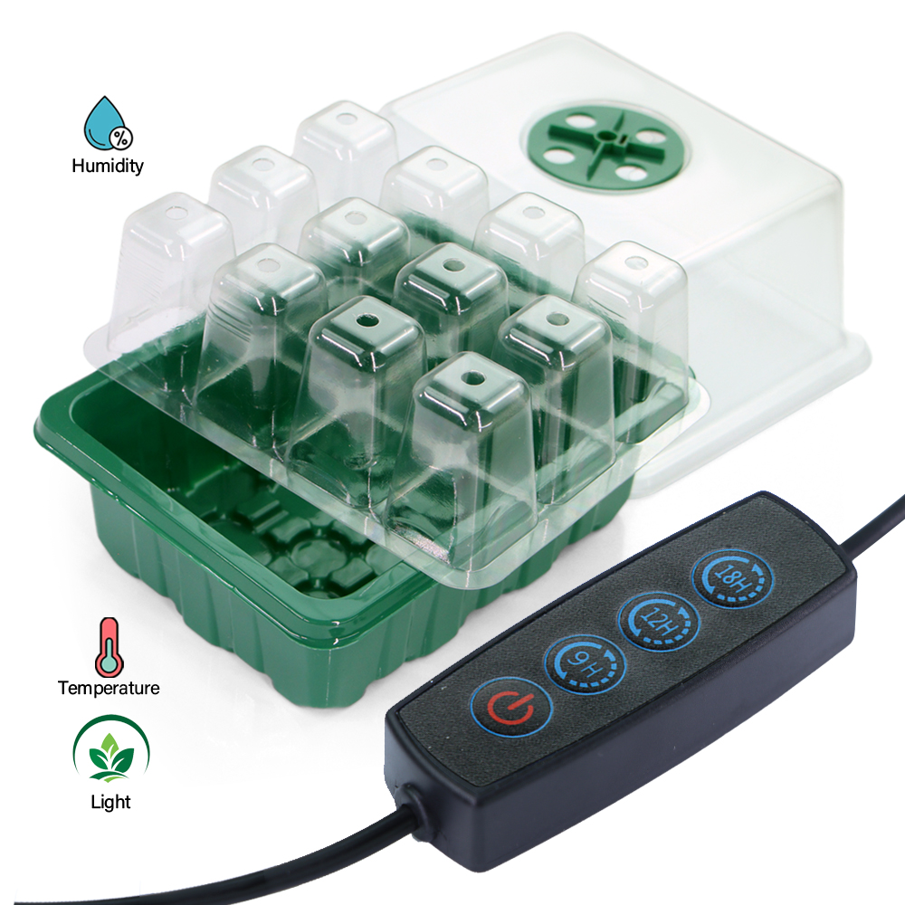 LED Nursery Pots with Grow Lig - Seed Starter Trays reseña y precio