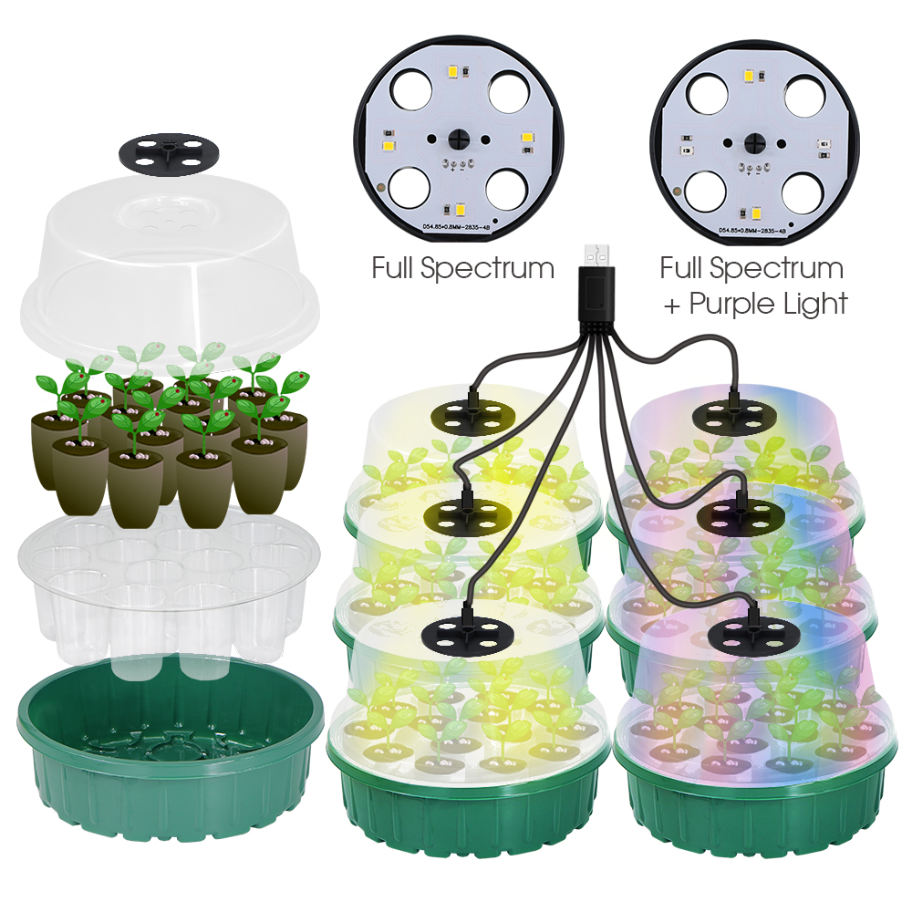 Round Seed Starter Tray with F - Seed Starter Trays reseña y precio