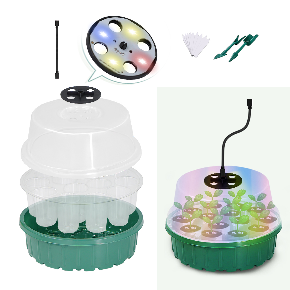 Round Seed Starter Tray with F - Seed Starter Trays reseña y precio