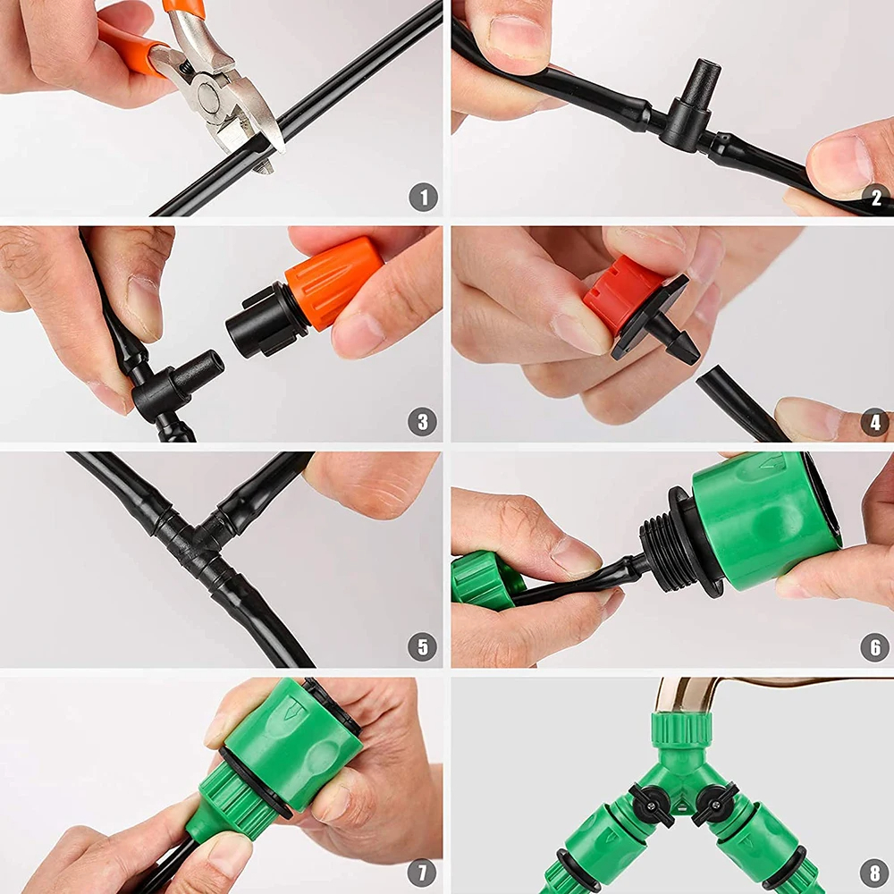 50M Micro Drip Irrigation Syst - Gardening Tools For Beginners reseña y precio