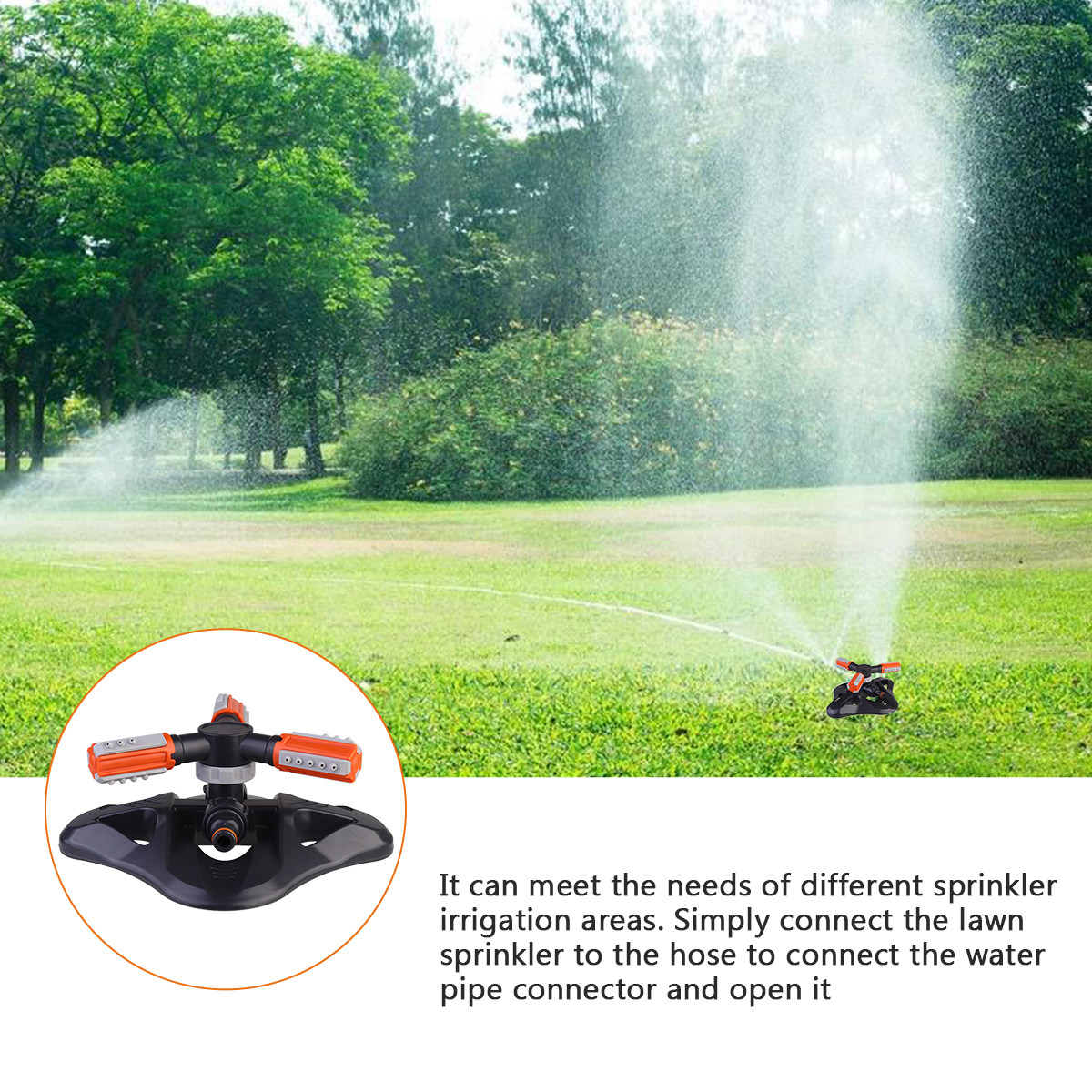 6pcs Automatic Rotating Water  - Gardening Tools Water reseña y precio