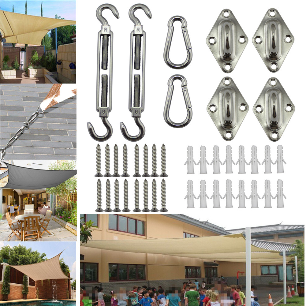 Stainless Steel Sun Shade Sail - Gardening Tools Kit For Home Garden reseña y precio