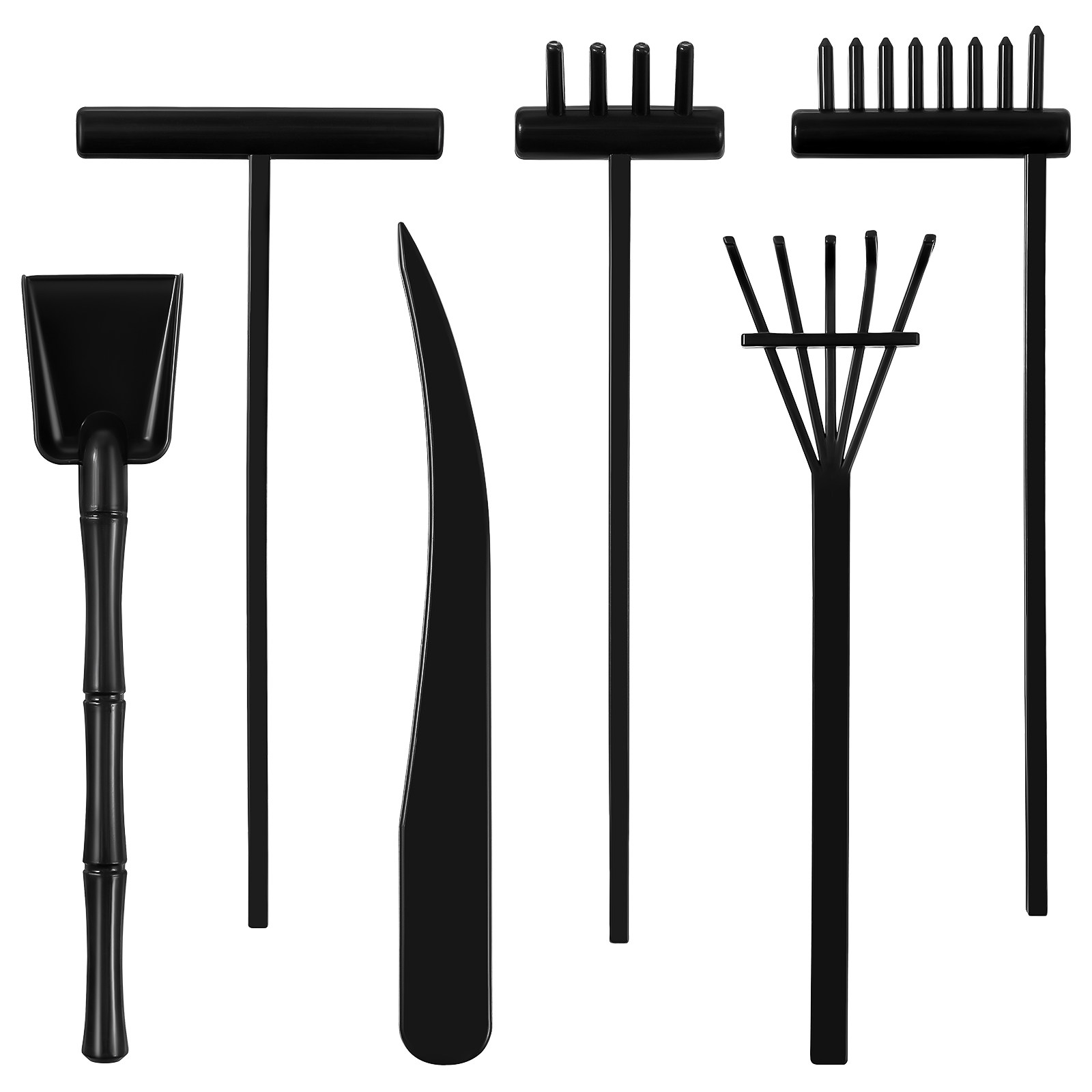 6Pcs Mini Zen Garden Rake Set  - Gardening Tools Kit For Home Garden reseña y precio