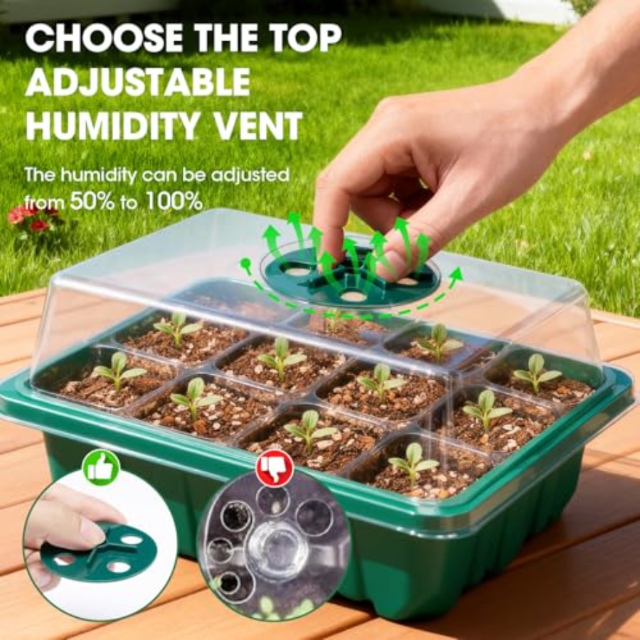 5 Packs Seed Starter Tray with - Seed Starter Trays reseña y precio